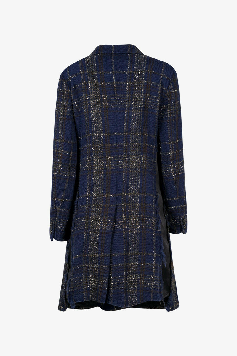 Selectshop FRAME - COMME DES GARÇONS COMME DES GARÇONS Metallic Check Coat Outerwear Dubai